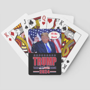 Ik ben terug Trump 2024 Pokerkaarten