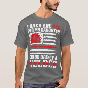 Ik ben terug van de rode vader van de lassendochte t-shirt