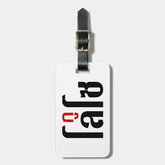 Ik ben ☺ Thaisetaalscript ☺ Bagagelabel (Voorkant verticaal)