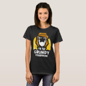 Ik ben The Grumpy Fisherman Hobby Fish Vist Fisher T-shirt (Voorkant volledig)