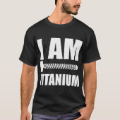 Ik ben Titanium Spinal Fusion Awareness Back Surge T-shirt (Voorkant)