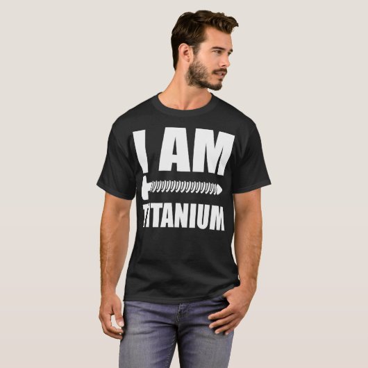 Ik ben Titanium Spinal Fusion Awareness Back Surge T-shirt (Voorkant volledig)