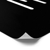 Ik ben Toast Funny Bread Pun Dark BG Poster (Hoek)