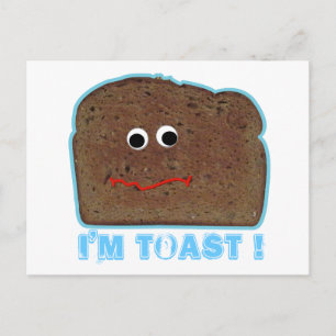 Ik ben toast. parodie humoristisch Briefkaart