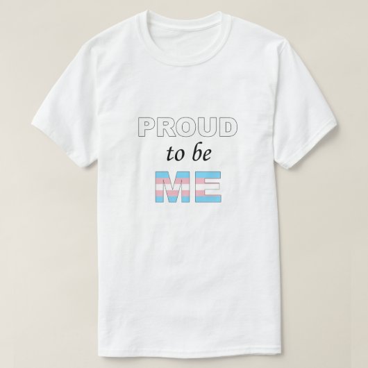 Ik ben trots dat ik Trans ben T-shirt (Design voorkant)