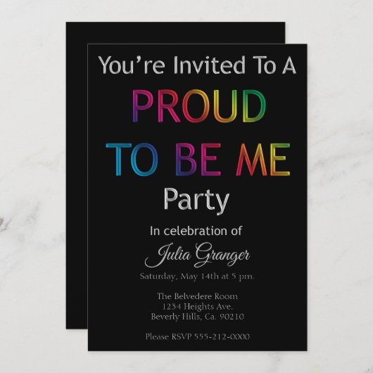 Ik ben trots dat ik uit de partij kom kaart (Voorkant / Achterkant)