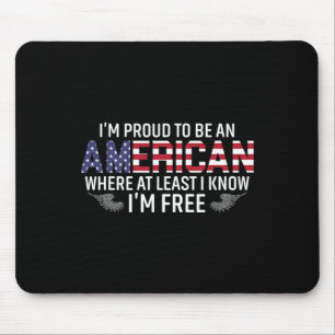 Ik ben trots om een Amerikaan te zijn waar ik ten Muismat