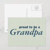 Ik ben trots om opa te zijn. briefkaart (Voorkant / Achterkant)