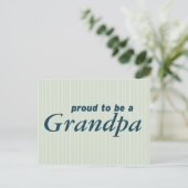 Ik ben trots om opa te zijn. briefkaart (Staand voorkant)