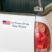 Ik ben trots op mijn homo-scout bumpersticker (Op Truck)