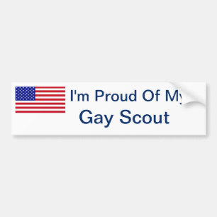 Ik ben trots op mijn homo-scout bumpersticker