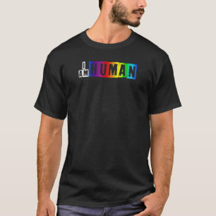 Ik ben trots op mijn menselijke LGBT-trots T-shirt