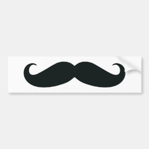 Ik ben trots op mijn Stache....Mustache Bumpersticker