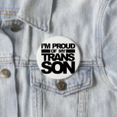 "Ik ben trots op mijn TransSon" pin Ronde Button 7,6 Cm (In situ)