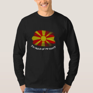 Ik ben trots op mijn wortels - Vintage Macedonië V T-shirt