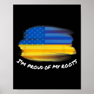 Ik ben trots op mijn wortels - Vintage Oekraïens-A Poster