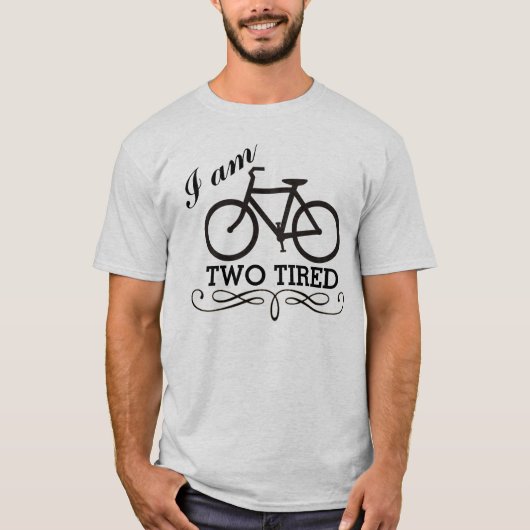Ik ben twee gelaagde fietsen t-shirt (Voorkant)
