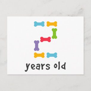 Ik ben twee jaar oud briefkaart