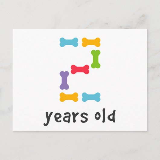 Ik ben twee jaar oud briefkaart (Voorkant)