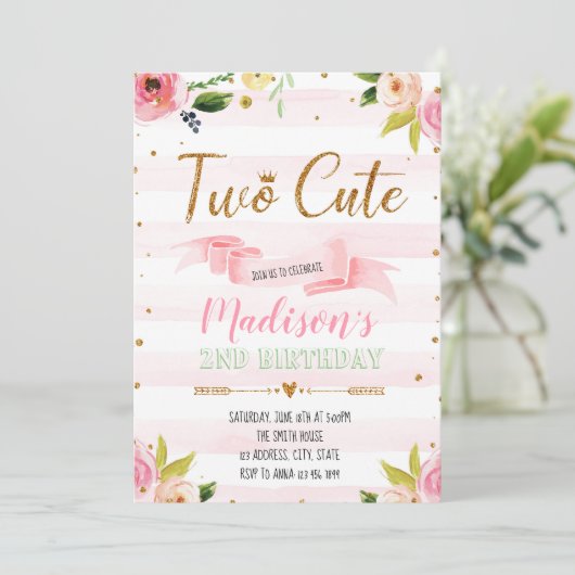 Ik ben twee leuke feestjes kaart (Staand voorkant)