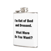 Ik ben uit Bed en Dpress Heupfles (Links)