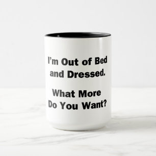 Ik ben uit Bed en Dpress. Mok