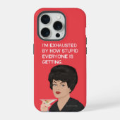 Ik ben uitgeput! iPhone hoesje (Achterkant)