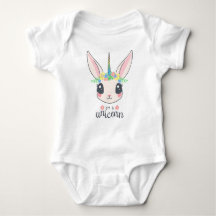 Ik ben Unicorn Baby Bodysuit-pakken en één stuk