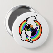 Ik ben uniek ronde button 4,0 cm (Voorkant /achterkant)