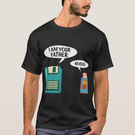 Ik ben uw vader USB diskettestation IT Computer Ge T-shirt (Voorkant)