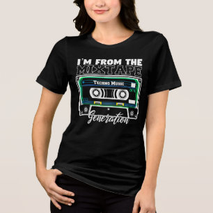 Ik ben van de Mixtape Generation (Techno Music) Tri-Blend Shirt