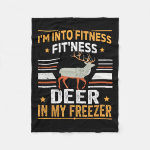 Ik ben van fitness herten vriezer grappige vader H Fleece Deken