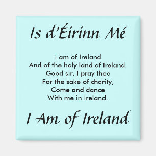 Ik ben van Ierland Magnet Magneet