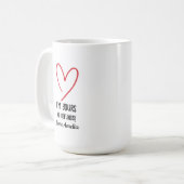 Ik ben van jou, geen terugbetaling Valentijnsdag c Koffiemok (Voorkant links)