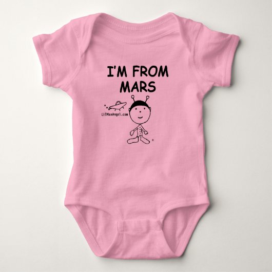 Ik ben van Mars Baby Bodysuit (Voorkant)