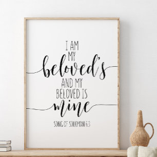 Ik ben van mij, Song Solomon 6:3 Poster