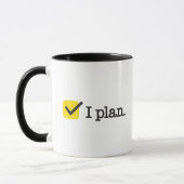 "Ik ben van plan. God lacht." Funny Recovery Mok (Links)