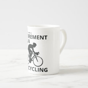 Ik ben van plan om te fietsen als ik met pensioen porselein kop
