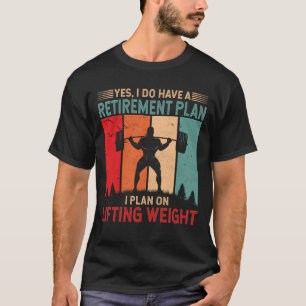 Ik ben van plan op het heffen van gewicht sterkte t-shirt