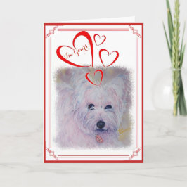 IK BEN VAN U HOOGLAND TERRIER VAN HET WESTEN VAN FEESTDAGEN KAART