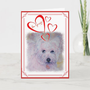 IK BEN VAN U HOOGLAND TERRIER VAN HET WESTEN VAN FEESTDAGEN KAART