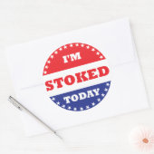 Ik ben vandaag gestopt ronde sticker (Envelop)