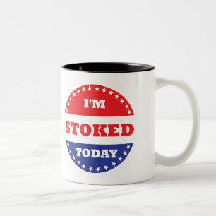 Ik ben vandaag gestopt tweekleurige koffiemok