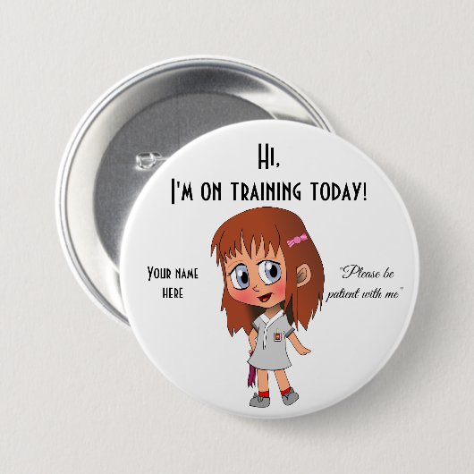 Ik ben vandaag groot, 3-inch Button voor training (Voorkant /achterkant)