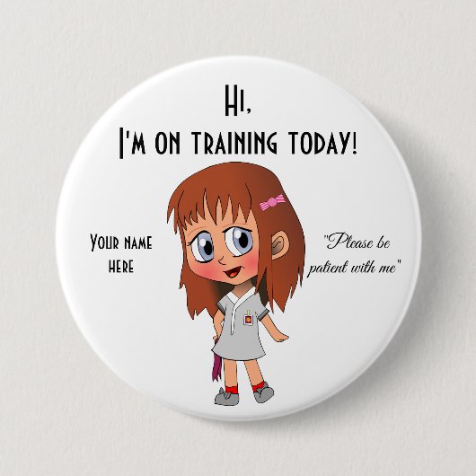 Ik ben vandaag groot, 3-inch Button voor training (Voorkant)