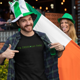 Ik ben vandaag Iers-ig St. Patrick's Dag Minimalis T-shirt