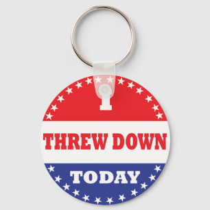 Ik ben vandaag naar beneden gegaan sleutelhanger