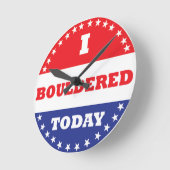 Ik ben vandaag overleden ronde klok (Hoek)