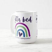 Ik ben vandaag uit bed gekomen koffiemok (Voorkant links)