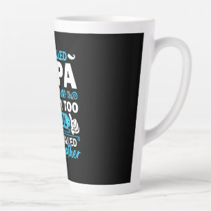 Ik ben veel te cool om grootvader te worden latte mok
